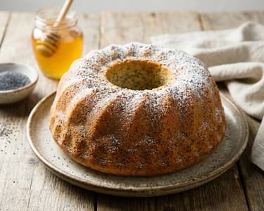 Poppy Seed Bundt Cake | Moist and Healthy Sugar-Free