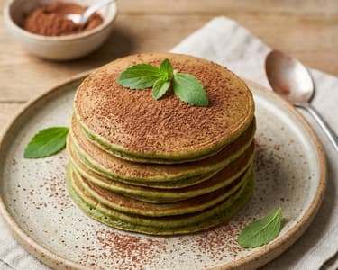 Matcha Pancakes | Healthy Gluten-Free Breakfast