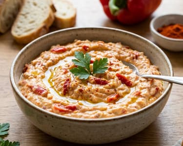Bell Pepper Spread | Quick and Healthy Snack