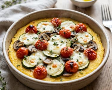 Pečená polenta se zeleninou | Zdravá a rychlá večeře