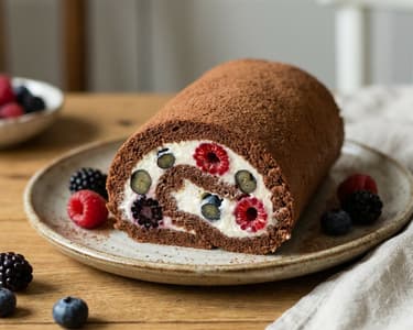 Forest Fruit Roll | Light Sugar-Free Dessert