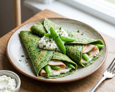 Spinach Pancakes | Healthy Protein-Packed Lunch