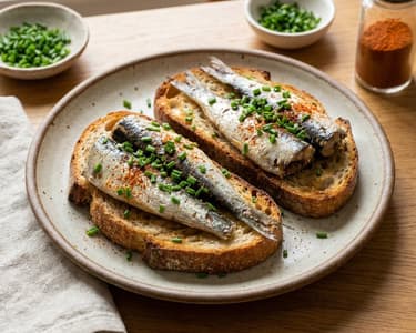 Sardine Toasts | Quick and Healthy Dinner