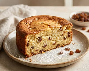 Curd cheese cake with raisins | Moist and packed with protein