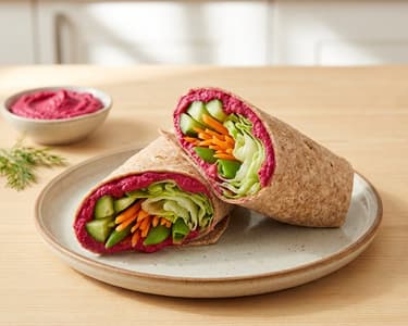 Hummus Wrap | Quick and Healthy Snack
