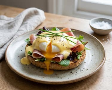 Eggs with Hollandaise Sauce | Healthy and Delicious Breakfast