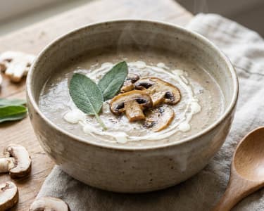 Mushroom soup | Creamy and fragrant
