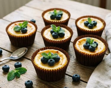 Fit mini cheesecakes