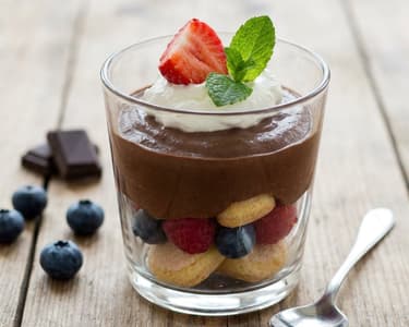 Chocolate Mousse with Fruit