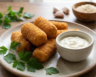 Chicken Croquettes with Aioli Sauce