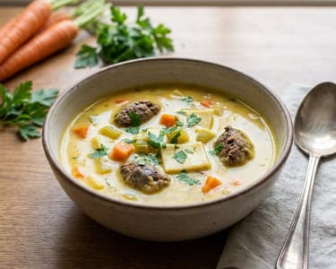 Poultry Kaldoun with Liver Dumplings