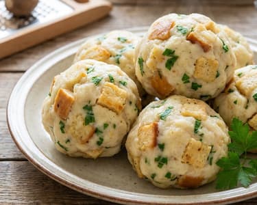 Round Carlsbad dumplings
