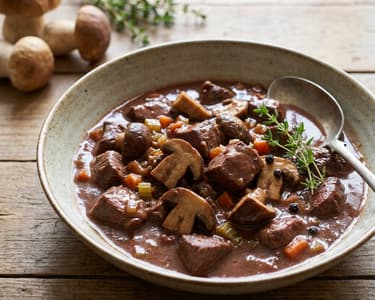 Roe Deer with Porcini Mushrooms