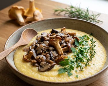 Polenta with Mushroom Ragout