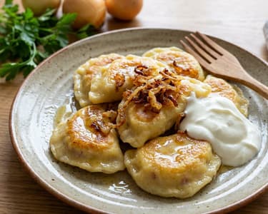 Potato Dumplings with Smoked Meat
