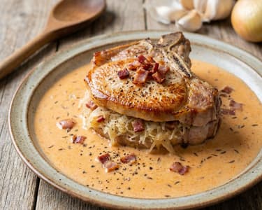Szeged Stuffed Pork Chop