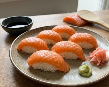 Sake nigiri - nigiri z lososa
