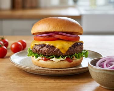 Hovězí cheeseburger