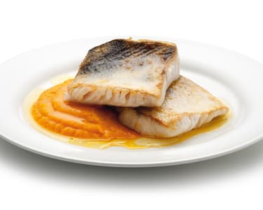 Candát s mrkvovým pyré 