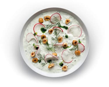 Studená okurková polévka