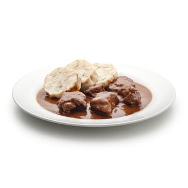 Hovězí guláš s karlovarským knedlíkem