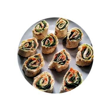 Lavash s uzeným lososem