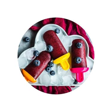 Borůvkové nanuky se zakysanou smetanou