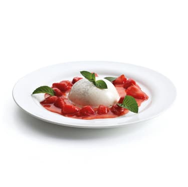 Panna cotta s jahodami