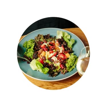 Ovocný salát se sýrem Gorgonzola