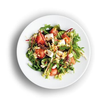 Salát z vodního melounu se sýrem feta