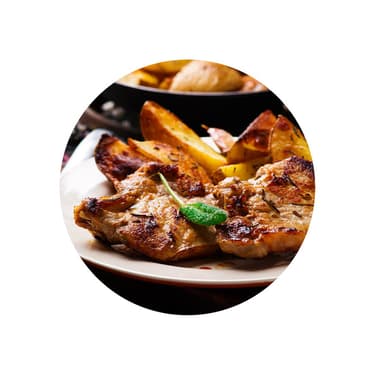 Vepřové kotletky na normandský způsob