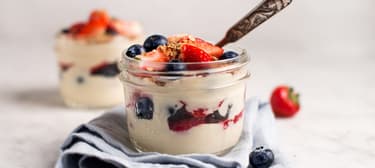 Pudink s lesním ovocem