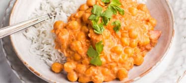 Cizrnová omáčka s rýží 