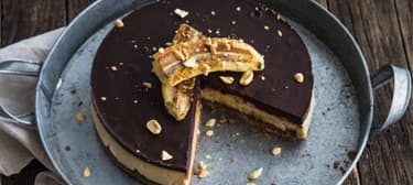 Nepečený banánový koláč
