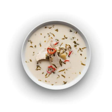 Kuřecí polévka s kokosovým mlékem