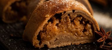 Celozrnný závin s jablky