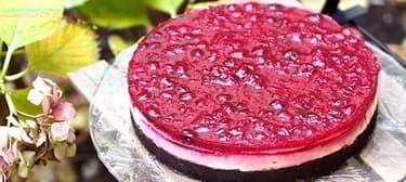 Makový dort s brusinkami