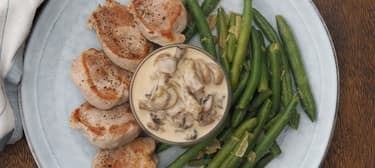 Vepřová panenka se žampiony