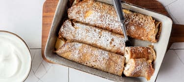 Zapečené palačinky s tvarohem