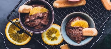 Kakaový krém s avokádem a tvarohem