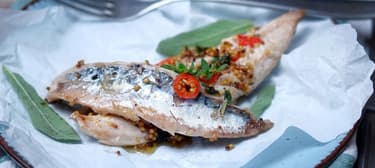 Bylinková makrela s celozrnnou hořčicí