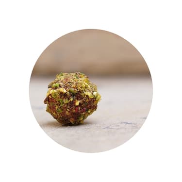 Kávové lanýže s pistáciemi