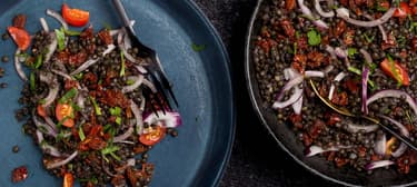 Salát z černé čočky 