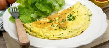 Omeleta s pažitkou