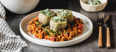 Artyčoky s masovou směsí 