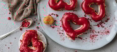 Srdíčka z odpalovaného těsta