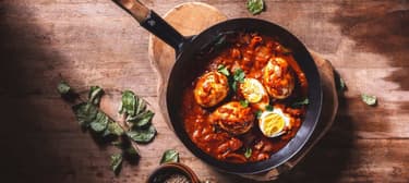 Tikka masala omáčka s vejcem