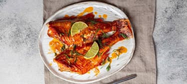 Tandoori mořský vlk