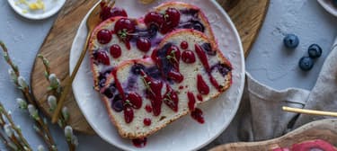 Citronový chlebíček s borůvkami