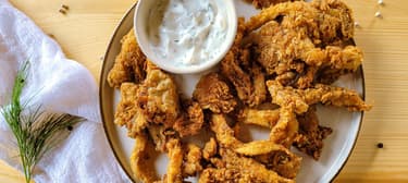 Smažená hlíva v domácím sójovém podmáslí